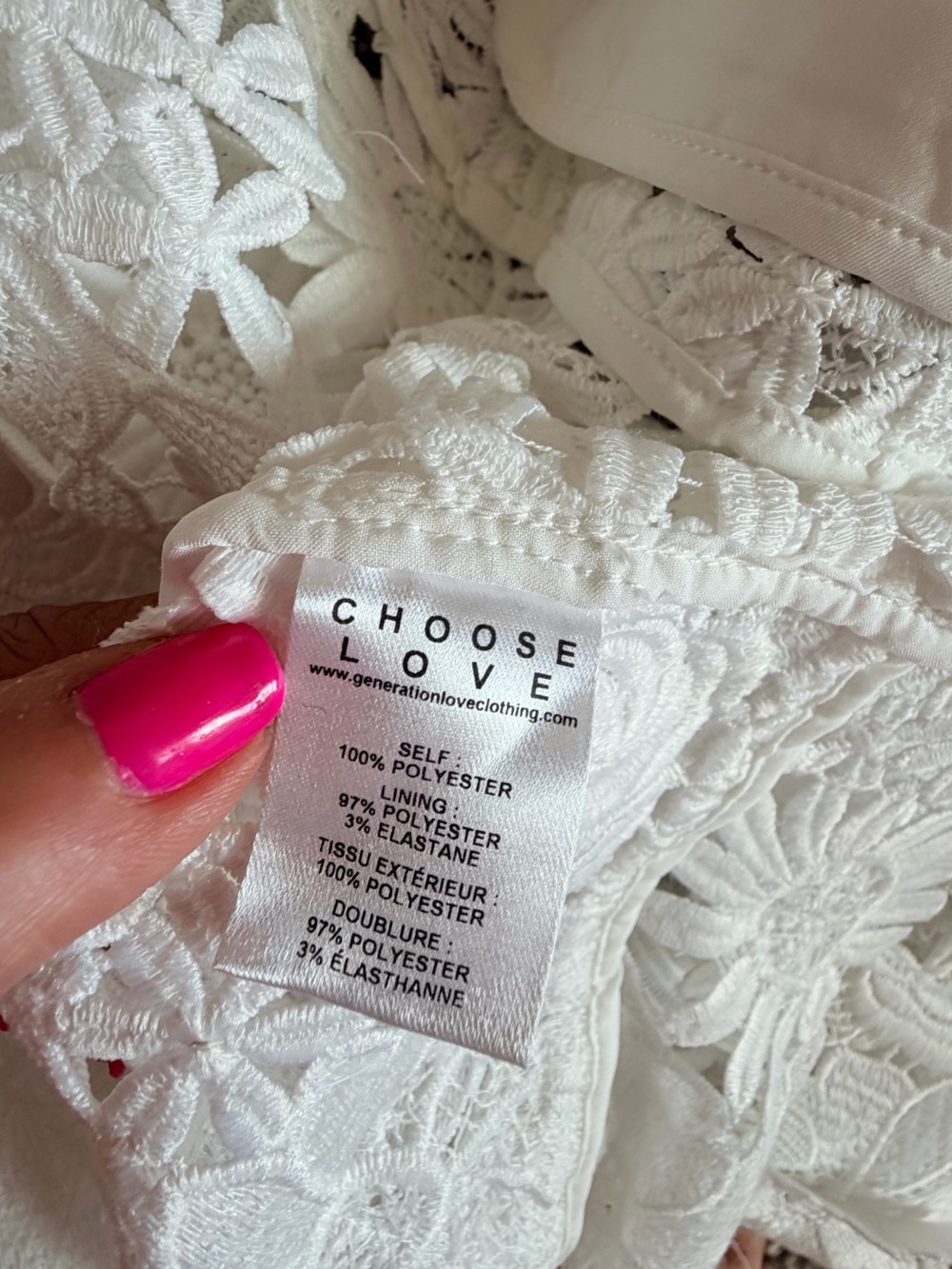 Generation love Crawford 3D Lace floral Moto Jacket size xl NWT - Picture 14 of 15
